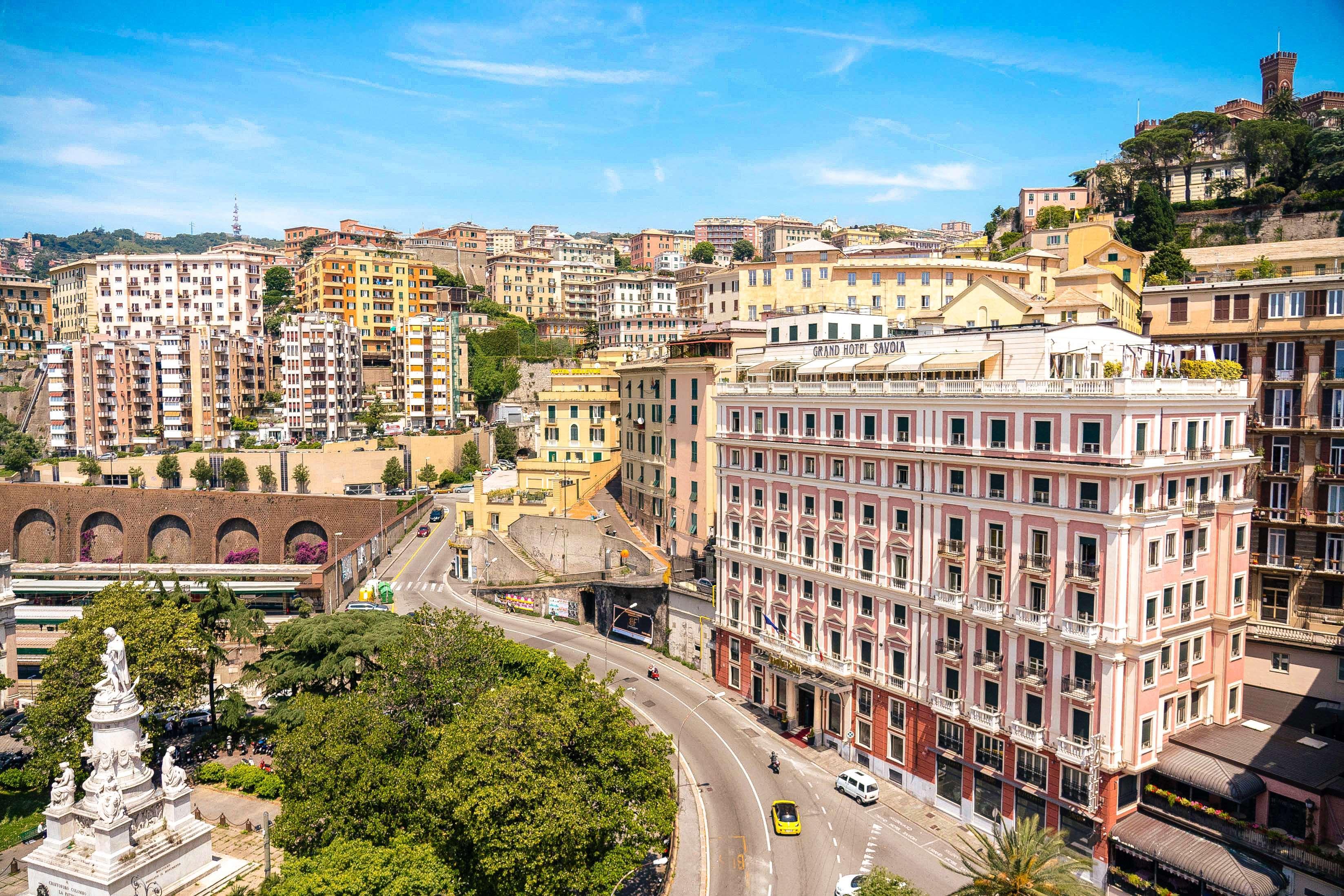 Grand Hotel Savoia Genoa Luaran gambar View of the city
